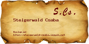 Steigerwald Csaba névjegykártya